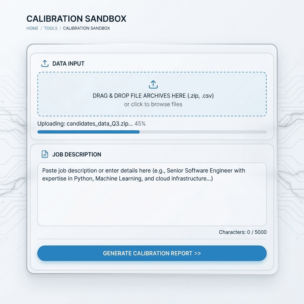 IInsights calibration sandbox